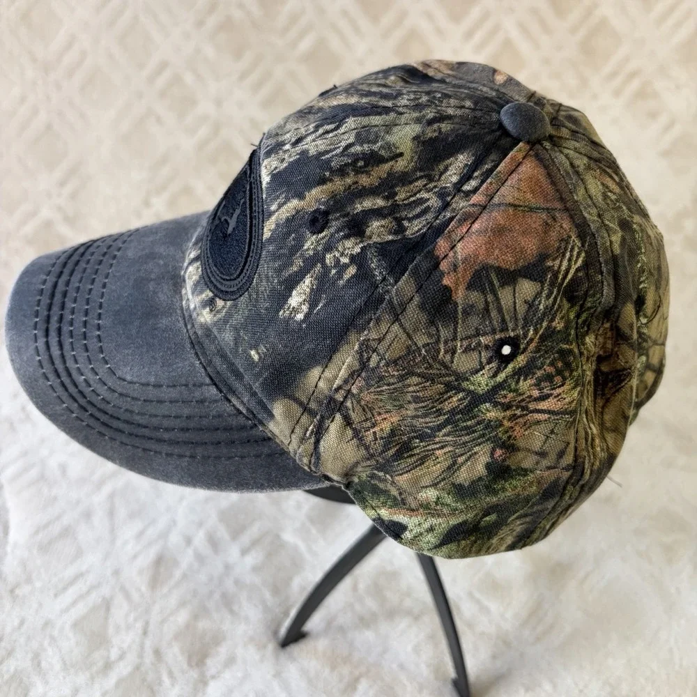 Mossy Oak Style Camo Hat Tree Logo Hunting Cap Adjustable Outdoor Signature